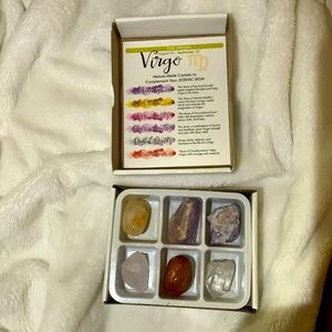 6 pack of rocks/crystals for the zodiac sign, Virgo.